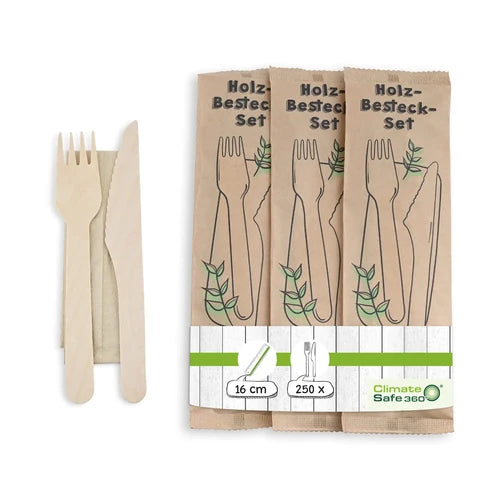 Holzbesteck Set 16cm - Gabel
