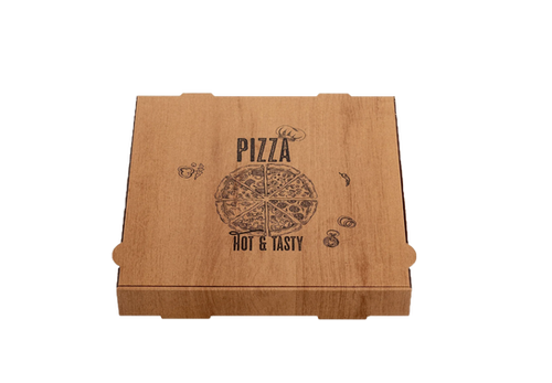 Pizzakarton 26x26x4 'hot & tasty'