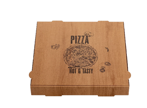 Pizzakarton 31x31x4 'hot & tasty'